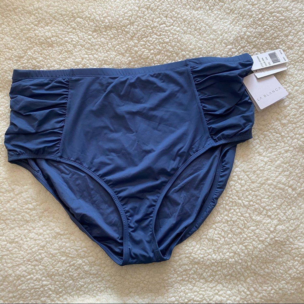 La Blanca blue bikini bottom